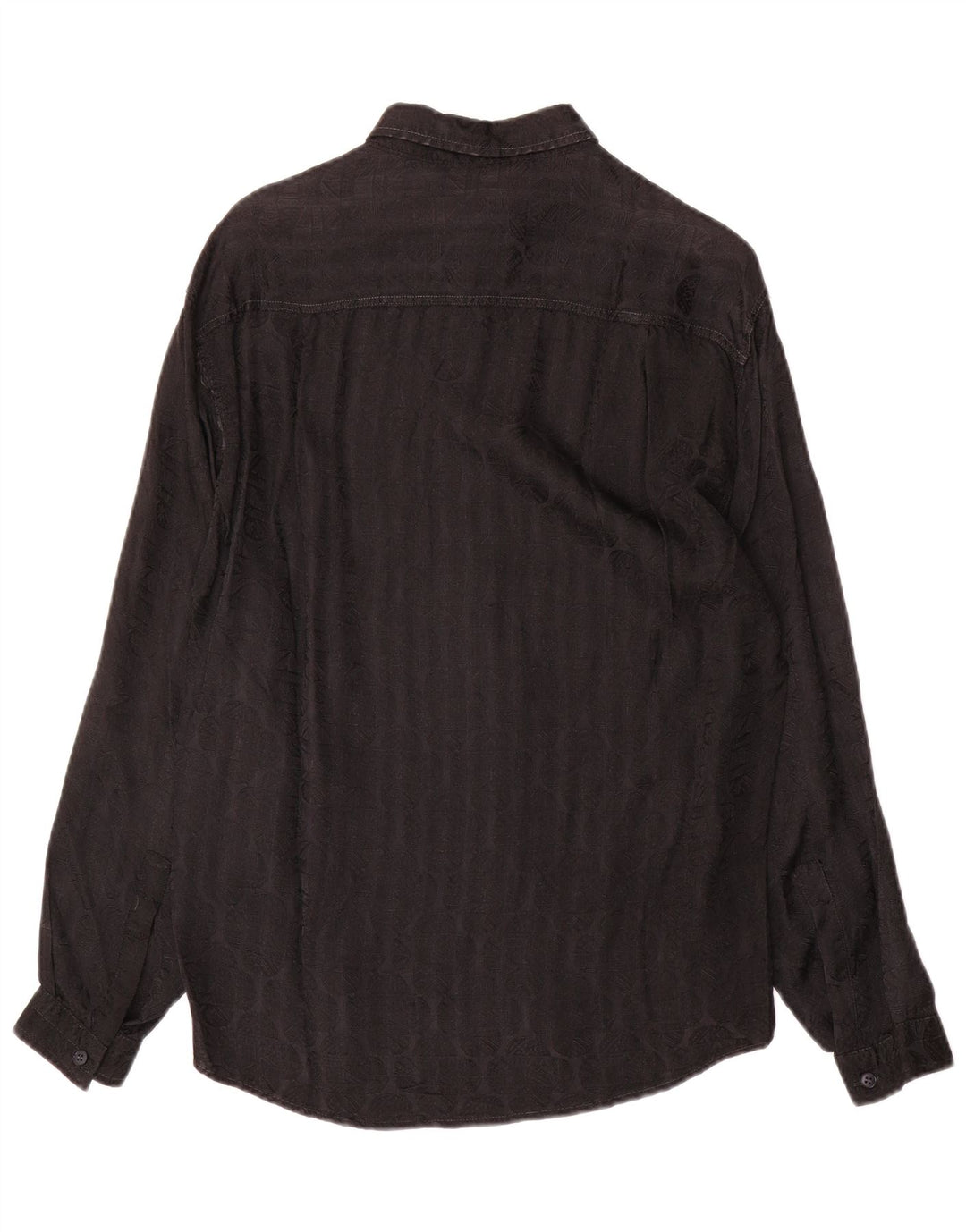 Azzurra Herrenhemd Small Schwarz Geometrisch