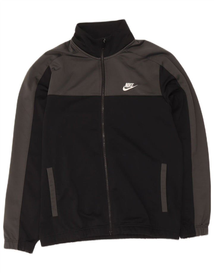 Nike Herren-Trainingsanzug-Top-Jacke, mittelgroß, Schwarz, Farbblock