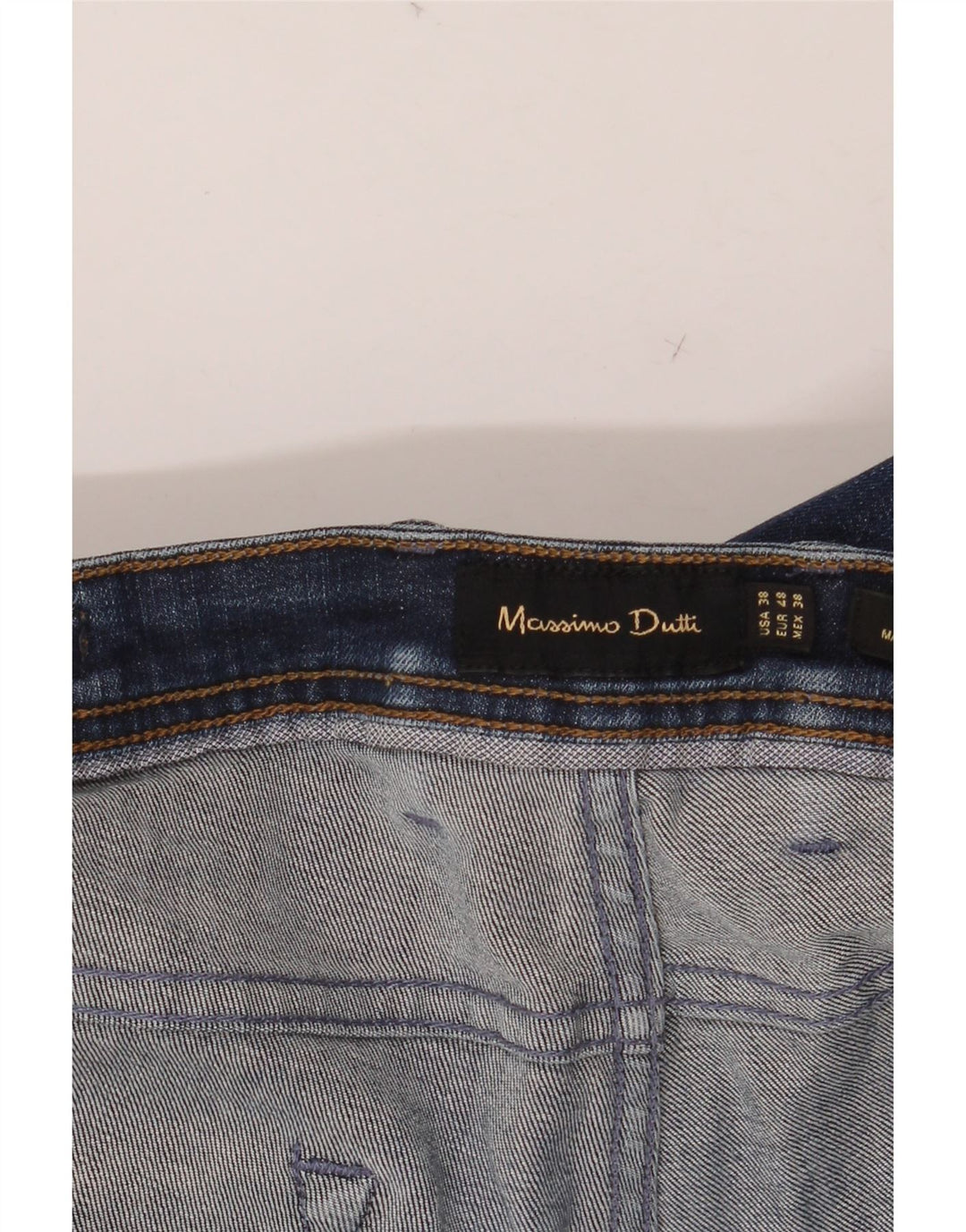 MASSIMO DUTTI Herren Slim Jeans EU 48 XL W38 L32 Blau