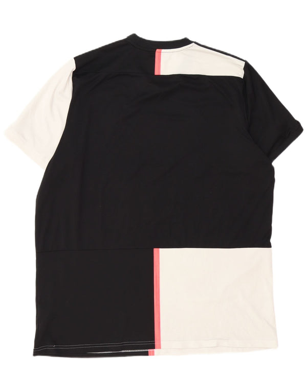 Adidas Herren Juventus Graphic T-Shirt Top 2XL Schwarz Colourblock Polyester