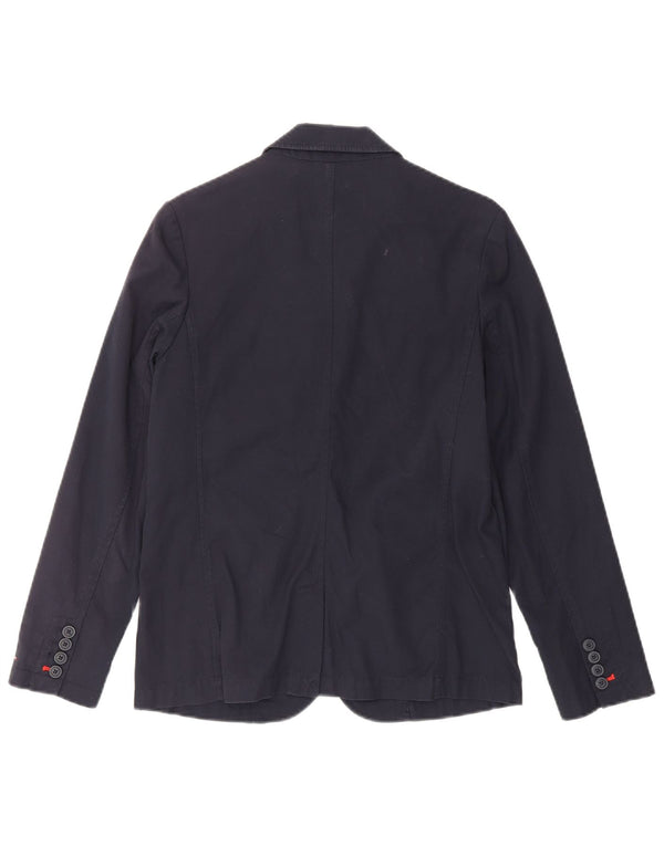 Tommy Hilfiger Jungen-Blazer mit 2 Knöpfen, 13–14 Jahre, marineblaue Baumwolle