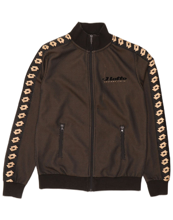 Lotto Damen-Trainingsanzugoberteil mit Grafik, UK 6, XS, Braun, Farbblock