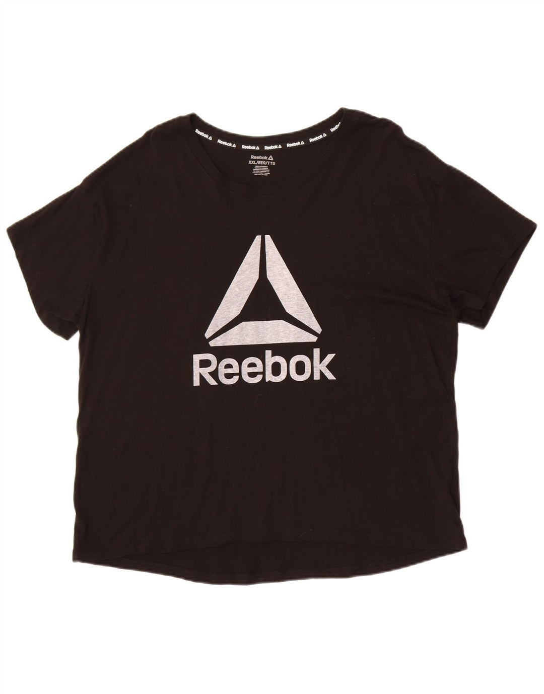 Reebok Herren Grafik T-Shirt Top 2XL Schwarz Baumwolle