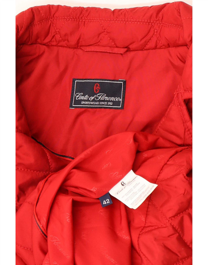 Conte of Florence Damen Steppjacke IT 42 Mittelrotes Polyamid
