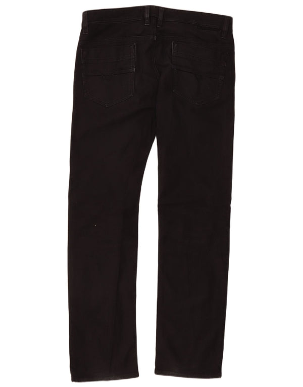 Diesel Herren Slim Jeans W34 L34 Schwarze Baumwolle