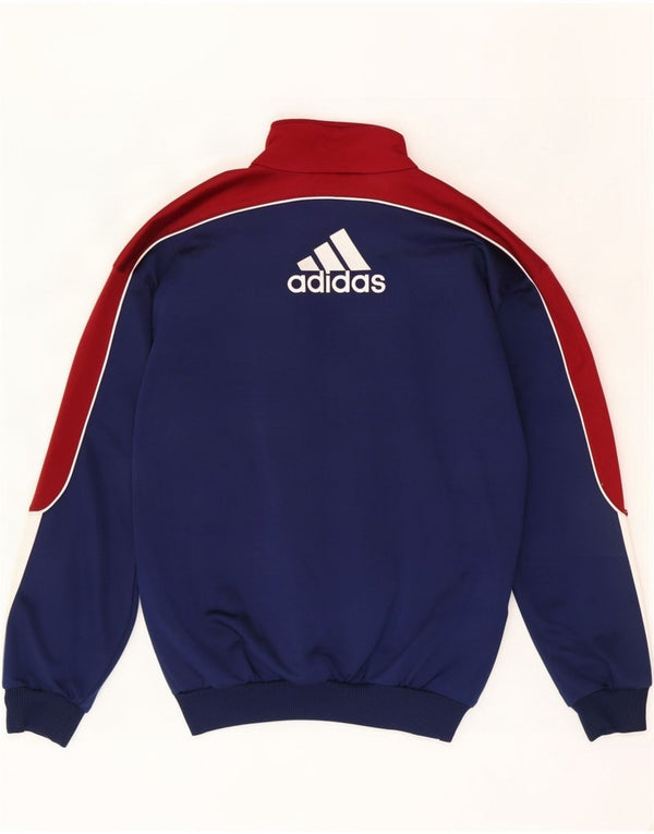 Adidas Herren-Trainingsanzugoberteil, UK-Größe 36/38, Größe S, Marineblau, Farbblock