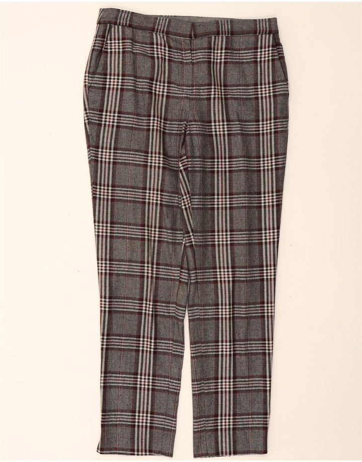 Massimo Dutti Damen Chinohose EU 40 Medium W30 L29 Grau kariert