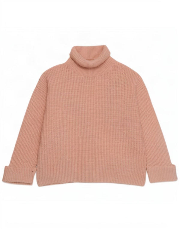 Marks & Spencer Damen-Pullover mit Rollkragen, übergroß, Gr. 14, Mittelrosa