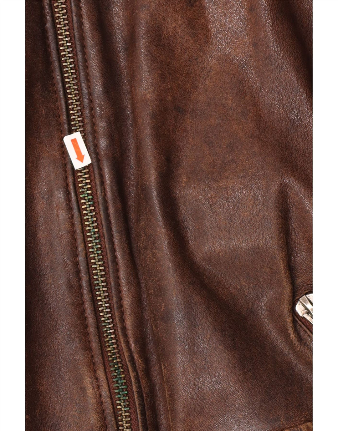 Be Edgy Herren-Lederjacke, UK 38, mittelbraunes Leder