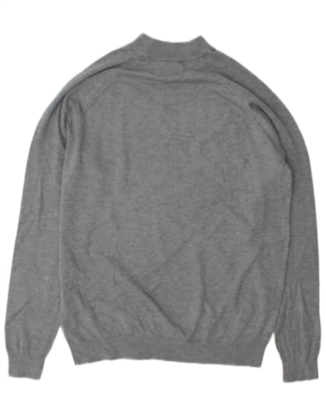 Zara Herren-Pullover mit Rollkragen, mittelgraue Viskose