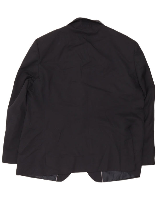 Marks & Spencer Herren-Blazer mit 2 Knöpfen, UK 48, 4XL, Marineblau, Polyester