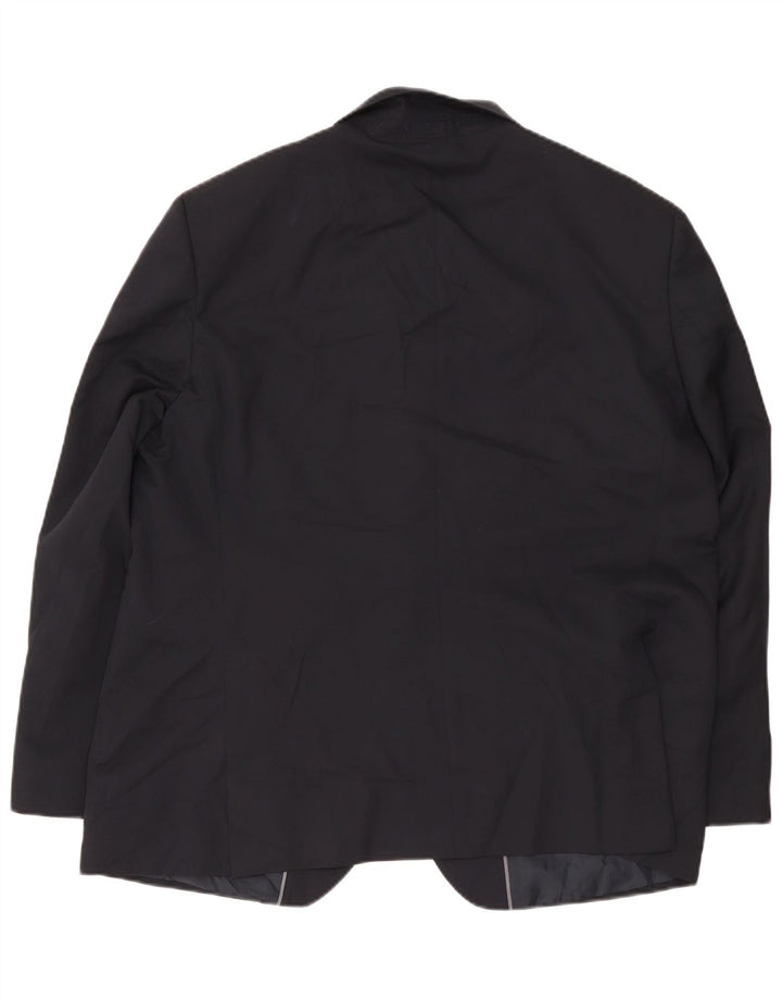 Marks & Spencer Herren-Blazer mit 2 Knöpfen, UK 48, 4XL, Marineblau, Polyester