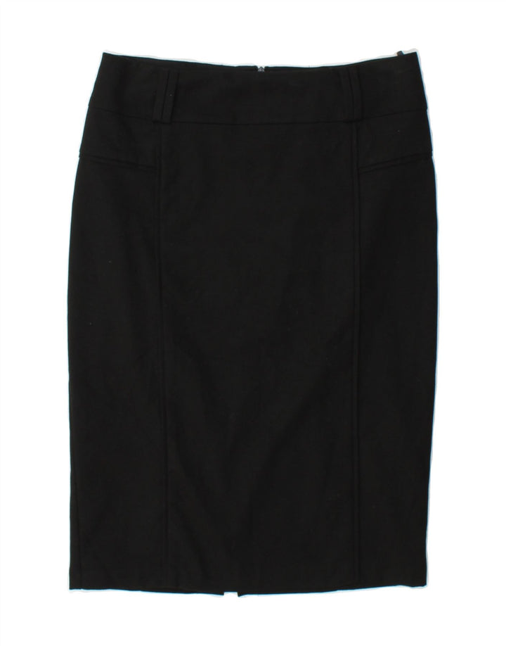 BENETTON Womens Pencil Skirt IT 42 Medium W30 Black Polyester Vintage Benetton and Second-Hand Benetton from Messina Hembry 