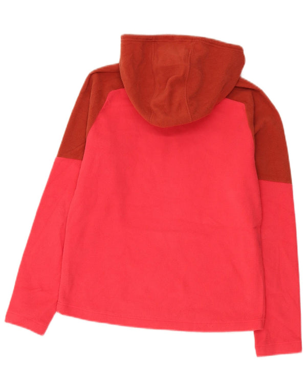 Helly Hansen Mädchen-Kapuzenpullover mit Grafik, 9–10 Jahre, rotes Farbblockdesign