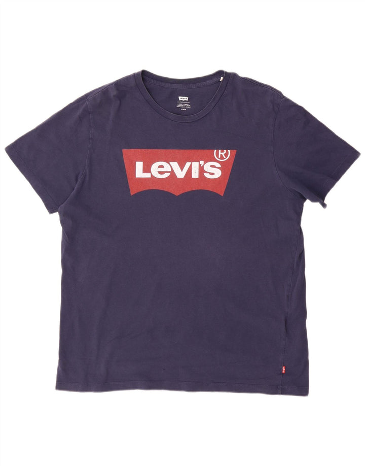 Levi's Herren-T-Shirt mit Grafik, groß, marineblau, Baumwolle