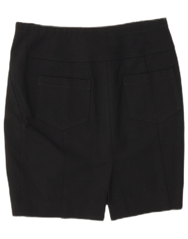 Liu Jo Damen Bleistiftrock IT 40 Small W26 Schwarze Viskose