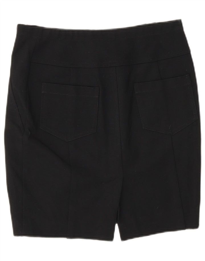 Liu Jo Damen Bleistiftrock IT 40 Small W26 Schwarze Viskose