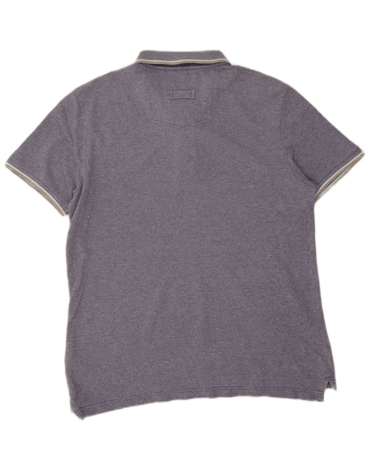 Fat Face Herren-Poloshirt, groß, aus blauer Baumwolle