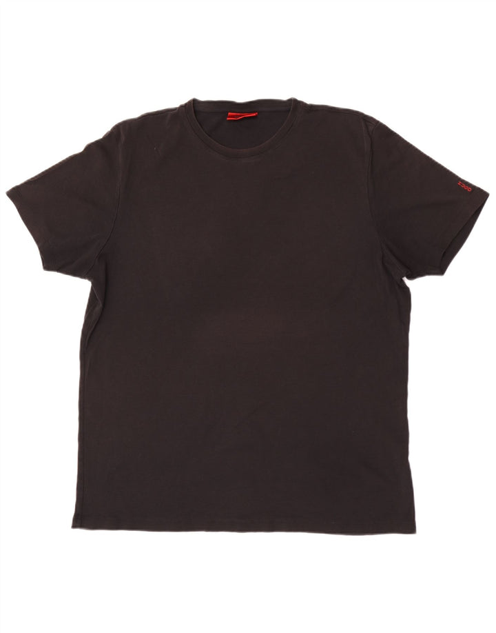 Hugo Boss Herren T-Shirt Top 2XL Schwarz Baumwolle