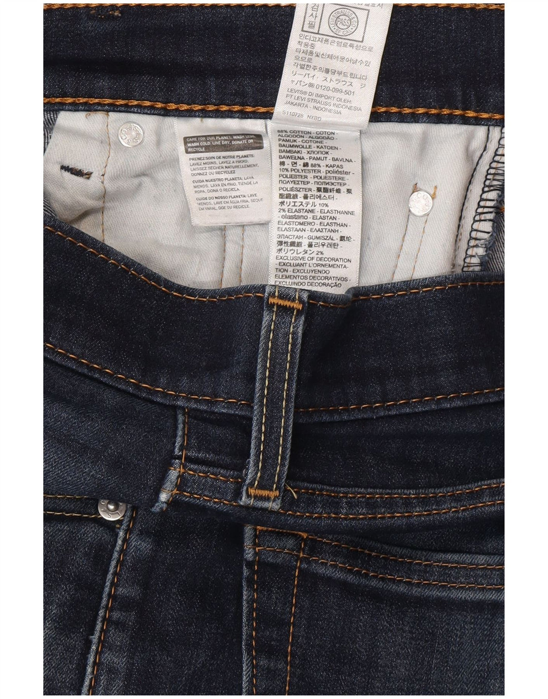 Levi's Herren 512 Slim Tapered Jeans W30 L30 Blaue Baumwolle