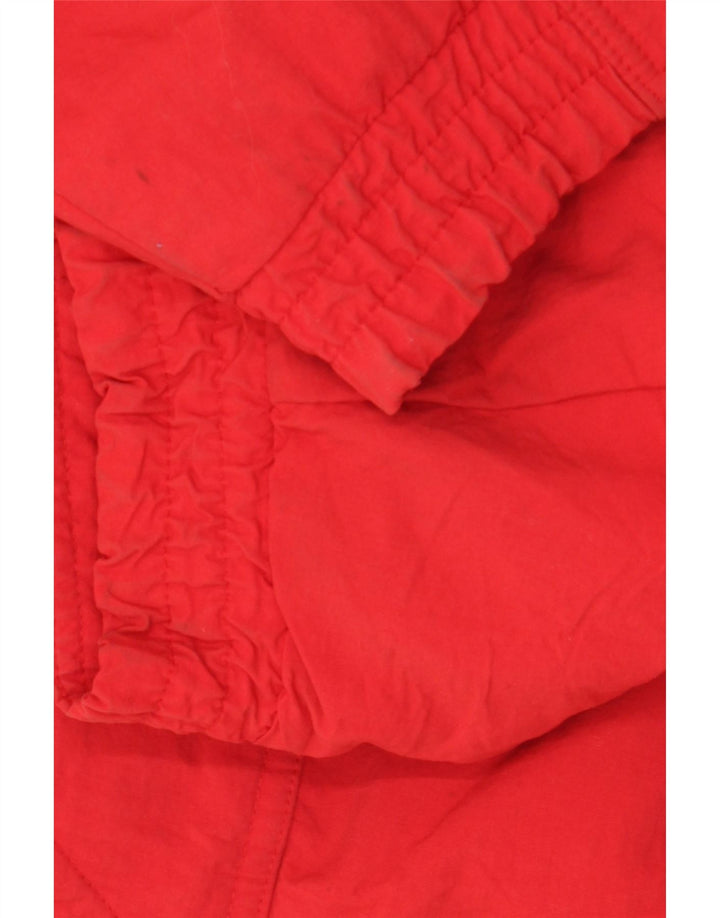 Eddie Bauer Herren Wattierte Jacke UK 42 XL Rote Baumwolle