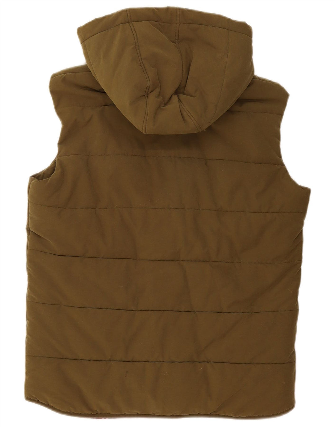 Jack Wills wattierte Herren-Weste mit Kapuze, UK 38, mittleres Khaki