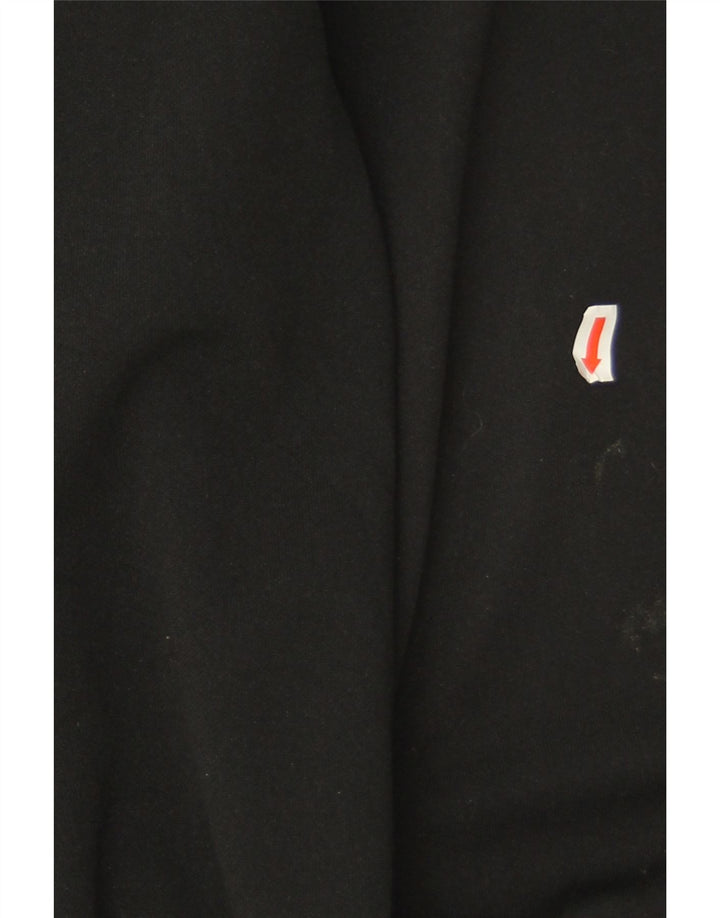 Lotto Herren-Sweatshirt mit Reißverschluss, XL, Schwarz, Polyester