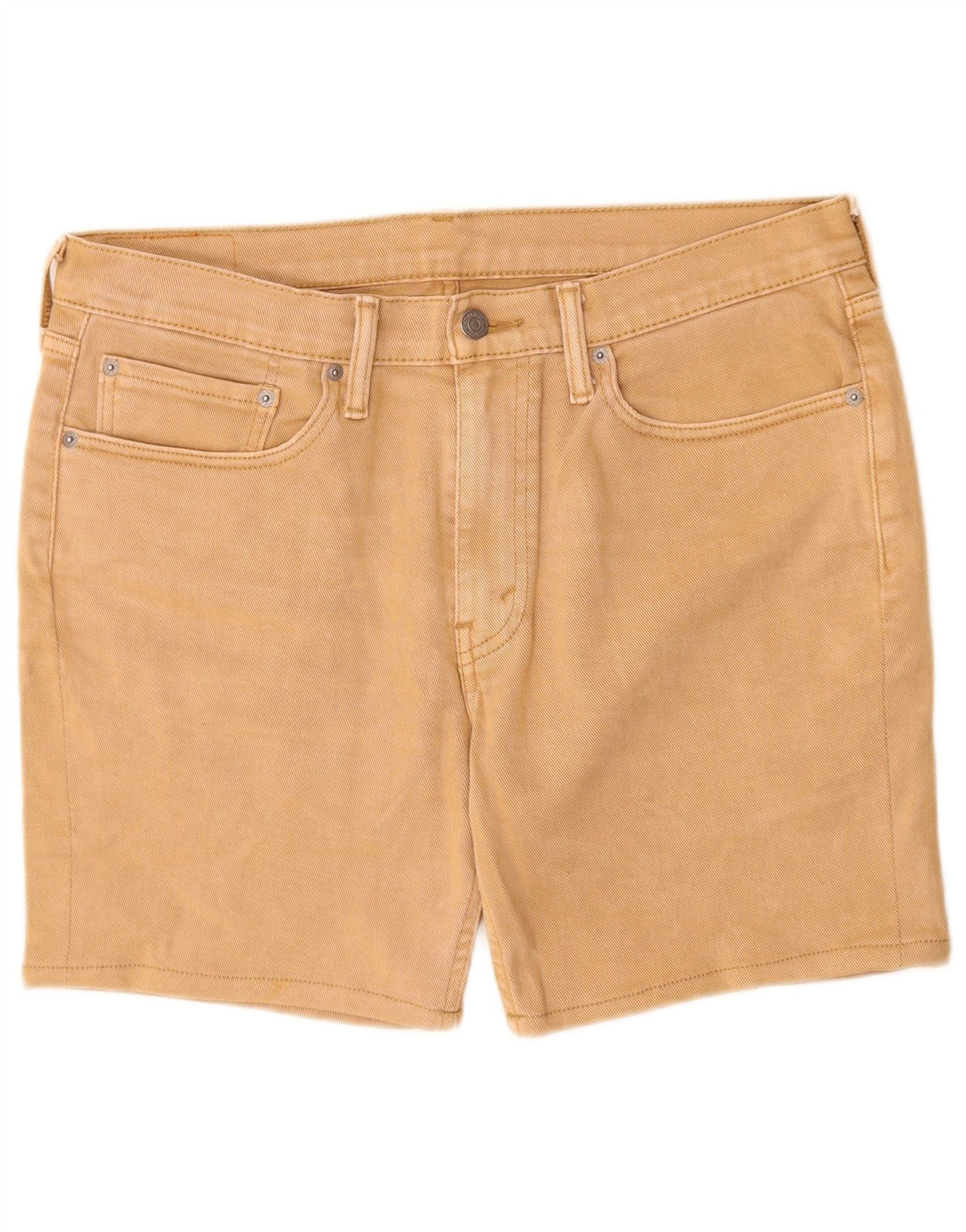 Levi's Herren 514 Denim Shorts W34 Large Beige Baumwolle