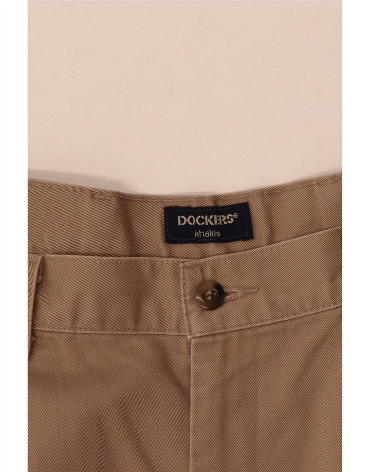 Dockers Herren Khakis Pegged Chino Hose W34 L30 Beige