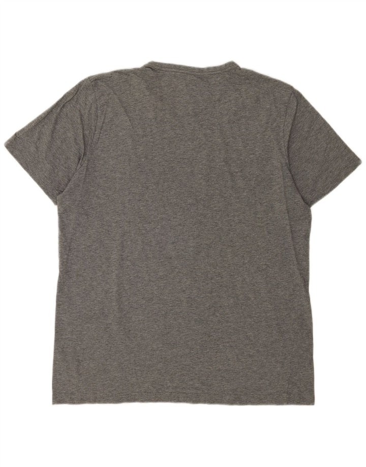 Puma Herren-T-Shirt mit Grafik, groß, grau gesprenkelte Baumwolle