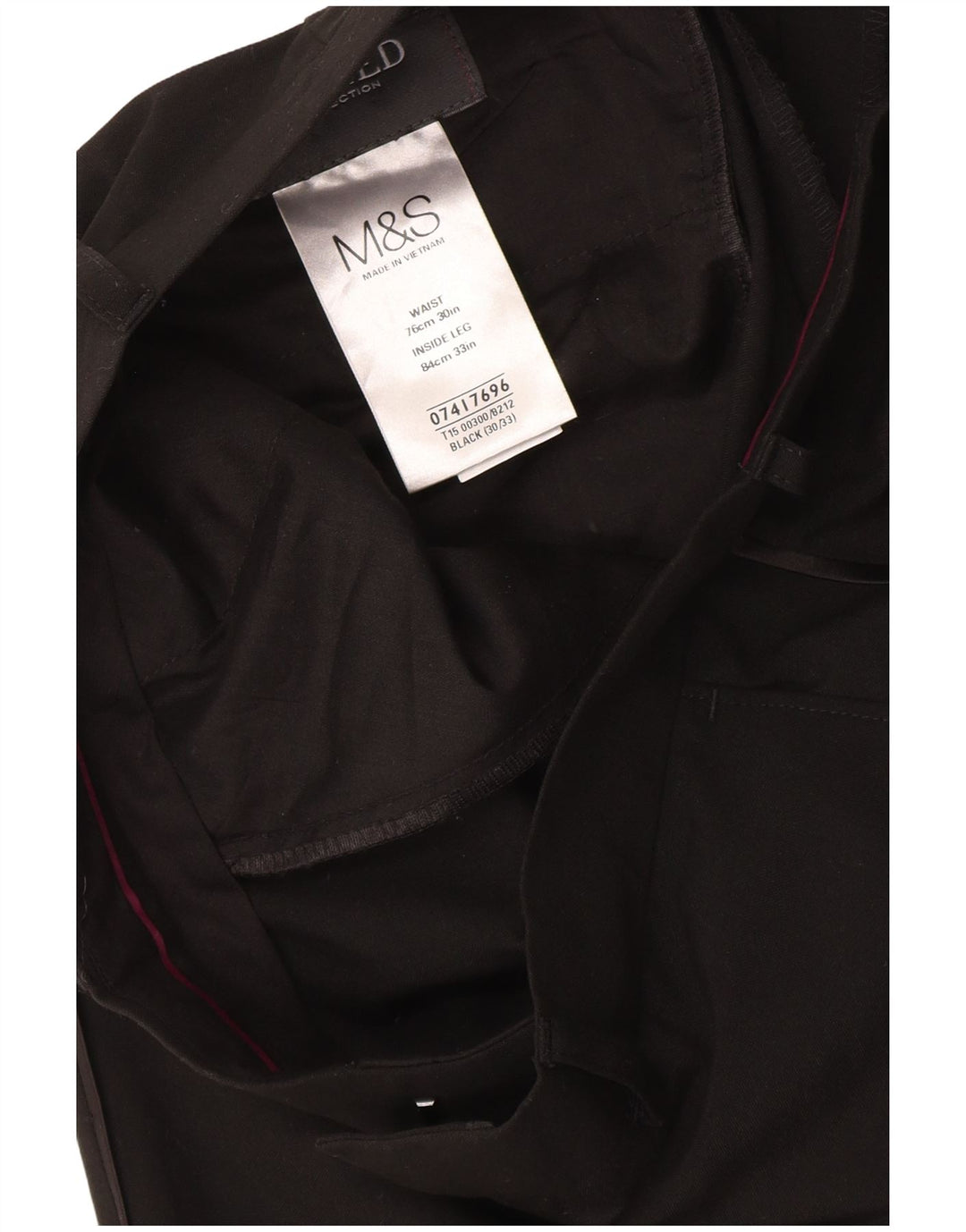 Marks & Spencer Slim-Anzughose für Damen, W30, L33, Schwarz, Polyester