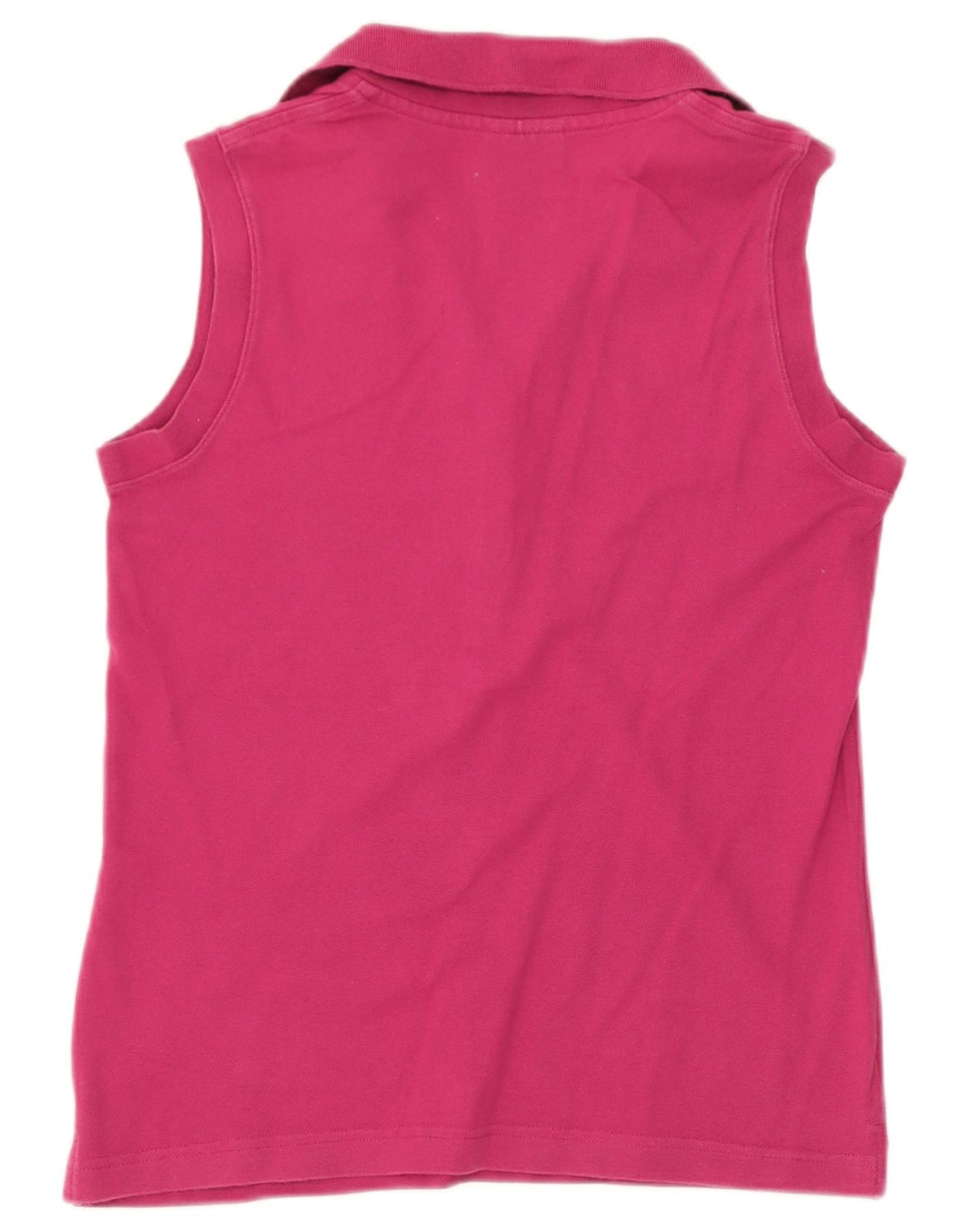 Ärmelloses Lacoste-Poloshirt für Damen, Größe 38, mittelrosa, Baumwolle
