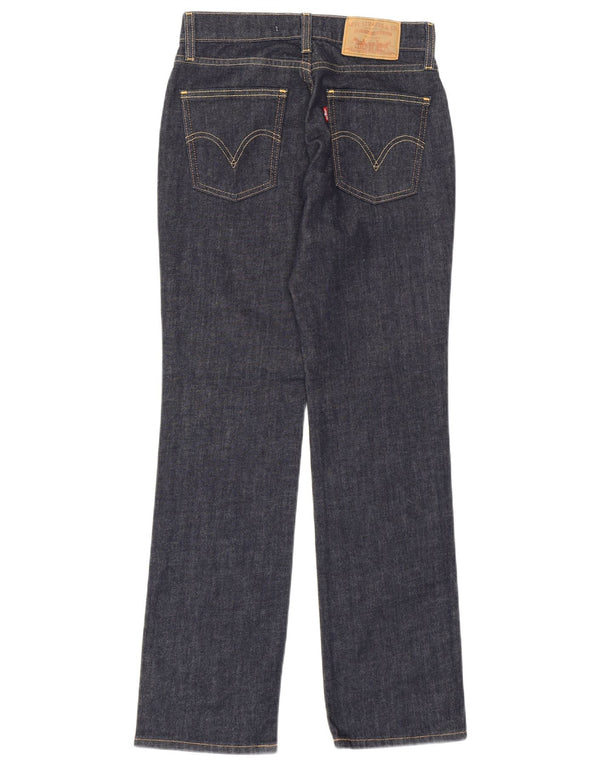 Levi's Damen 528 Straight Jeans W27 L30 Marineblaue Baumwolle