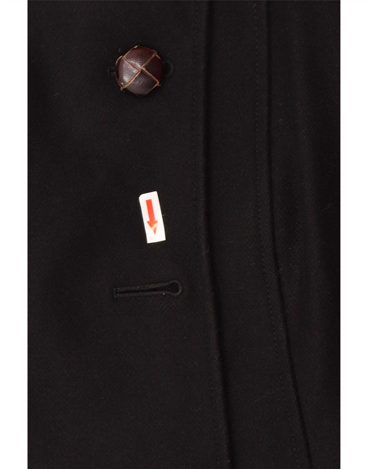 Patrizia Pepe Damen Trenchcoat IT 42 Mittelschwarze Wolle