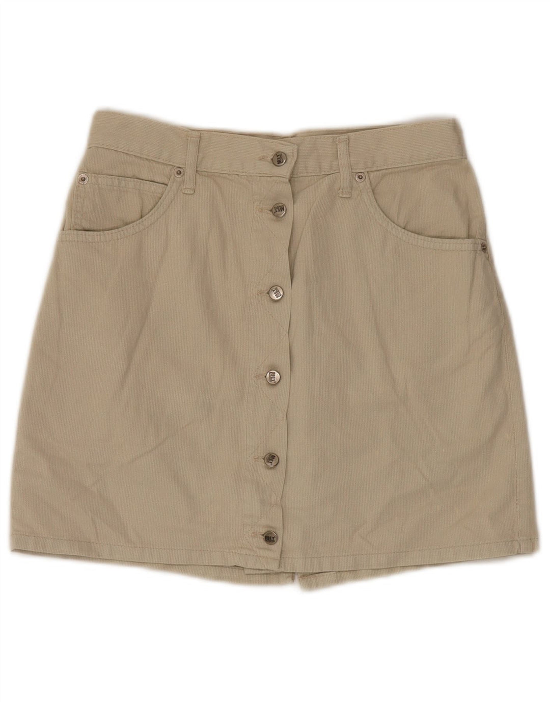 Metropolitan Damen-A-Linien-Rock, W30, mittelbeige Baumwolle