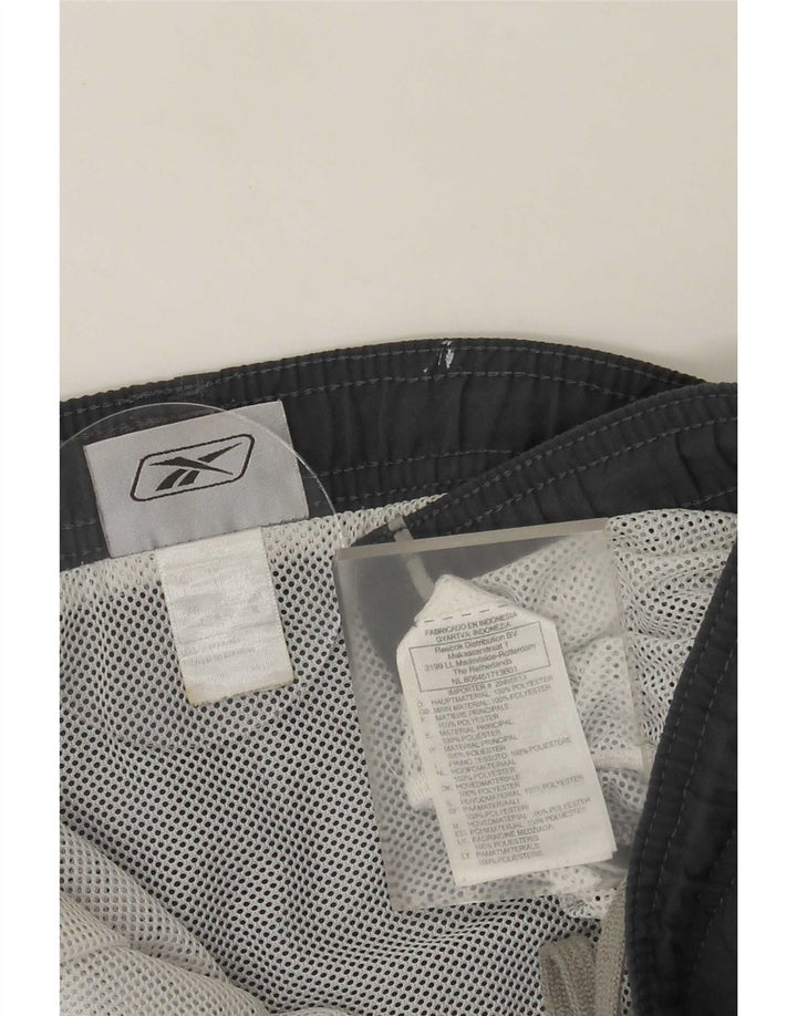 Reebok Herren-Badeshorts, groß, grau, Polyester