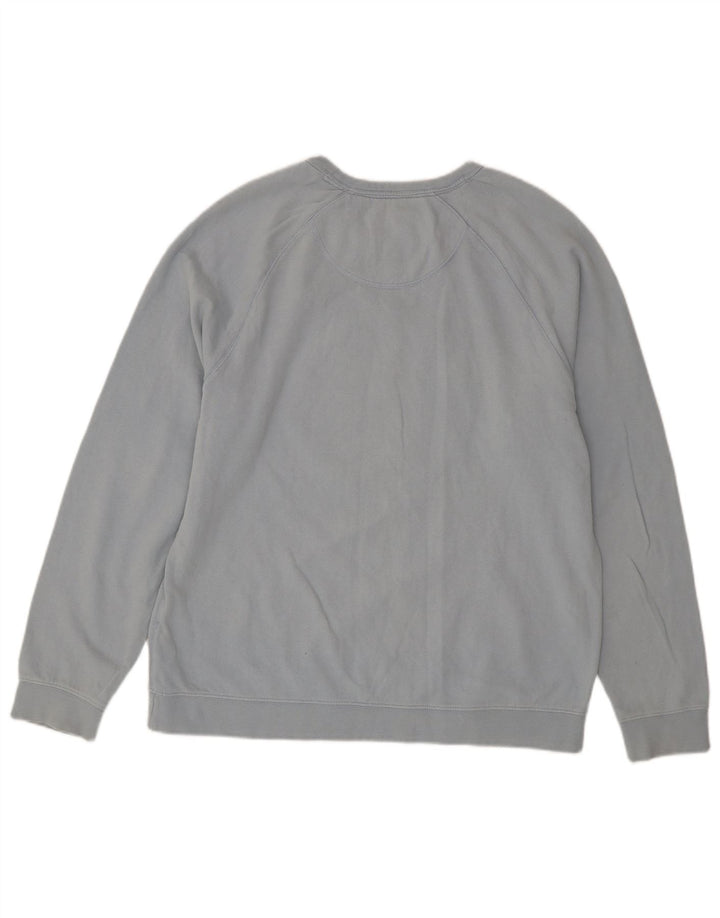Fat Face Herren-Sweatshirt mit Grafik, mittelblaue Baumwolle