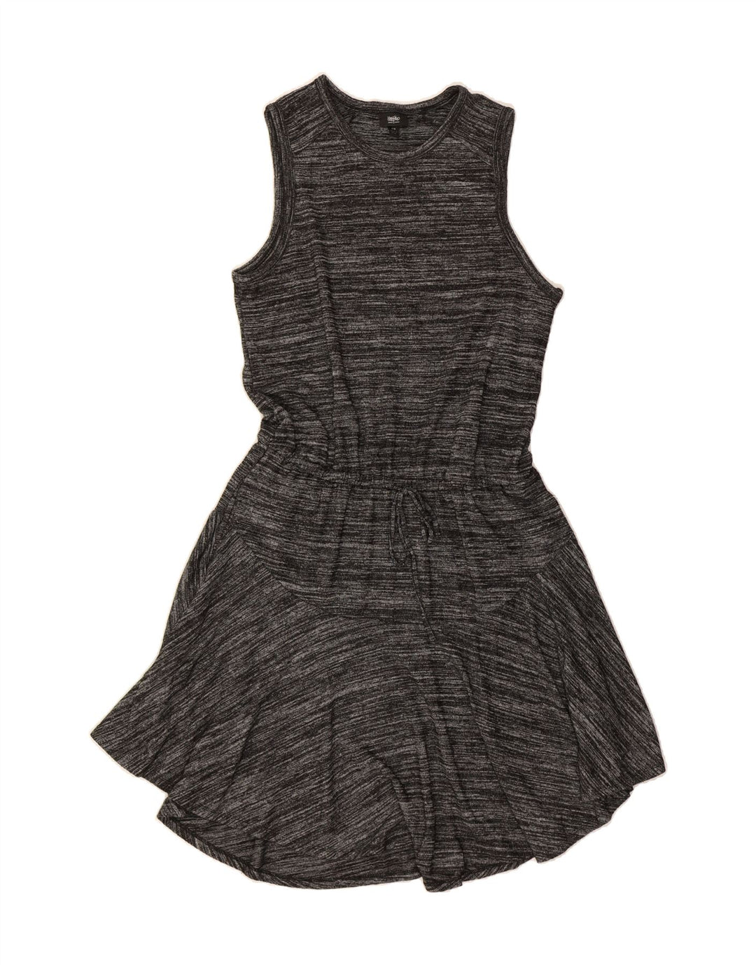 MOSSIMO Womens Sleeveless A-Line Dress UK 12 Medium Grey Flecked Vintage Mossimo and Second-Hand Mossimo from Messina Hembry 