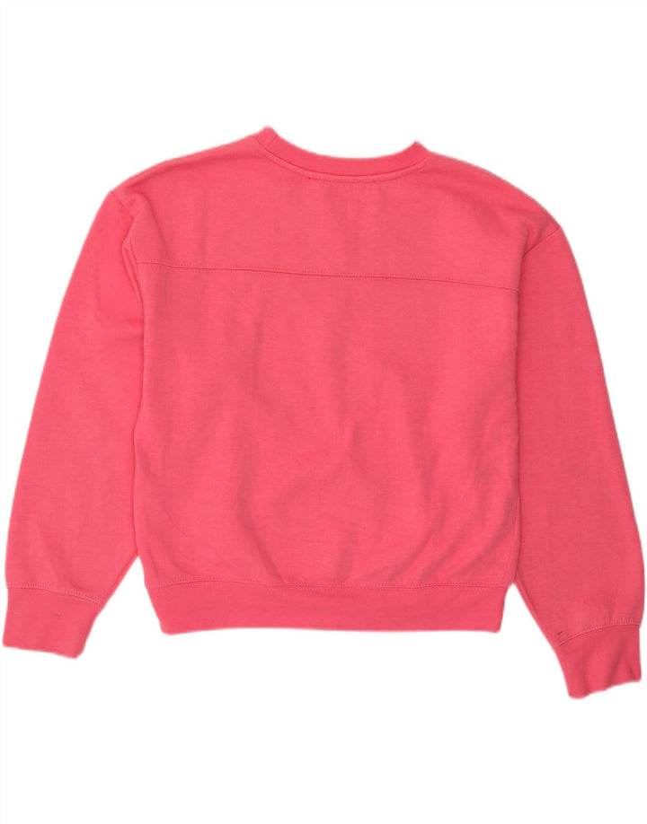 Übergroßer Damen-Sweatshirtpullover von Zara, Gr. 10, klein, rosa, Polyester