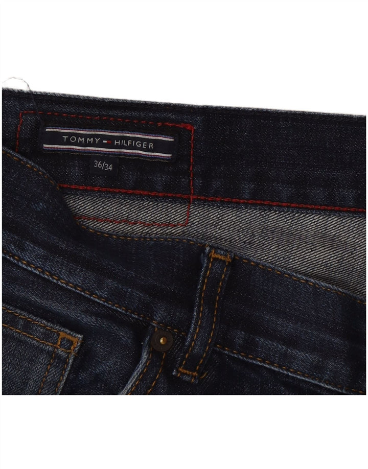Tommy Hilfiger Herren Slim Jeans W36 L24 Marineblau Baumwolle