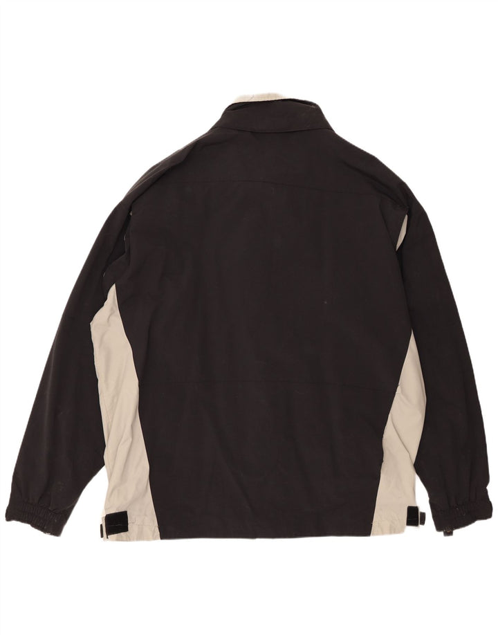 Kappa Herren Bomberjacke UK 46 3XL Schwarz Colourblock