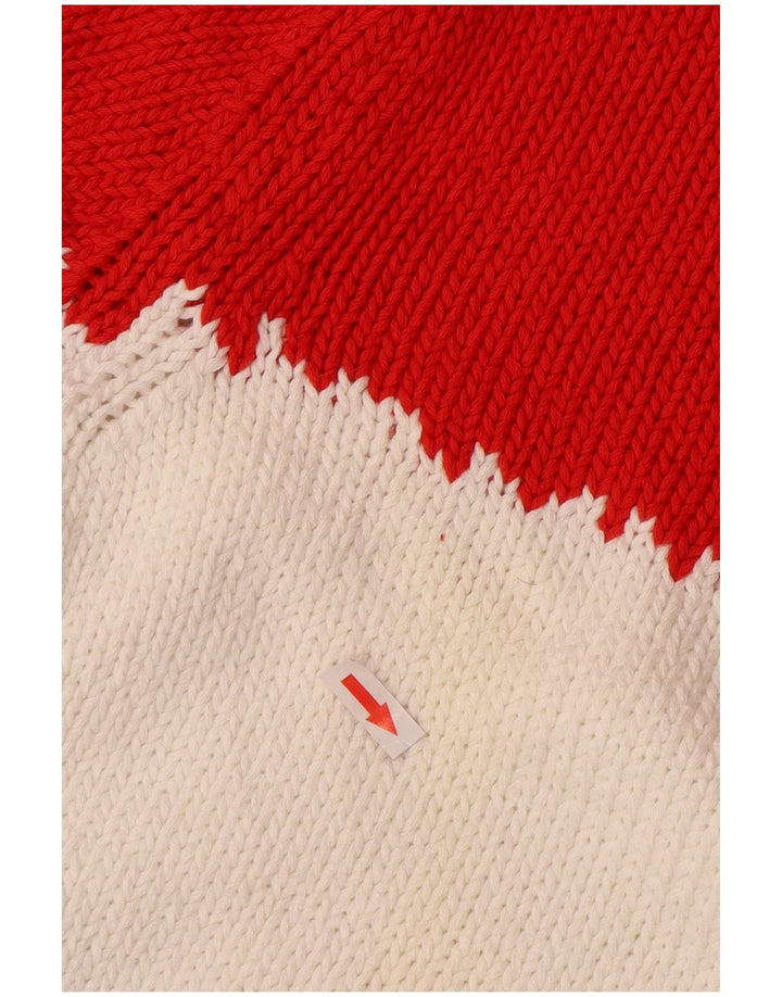 BENETTON Damen-Pullover mit Rundhalsausschnitt, Gr. 14, mittelmehrfarbig