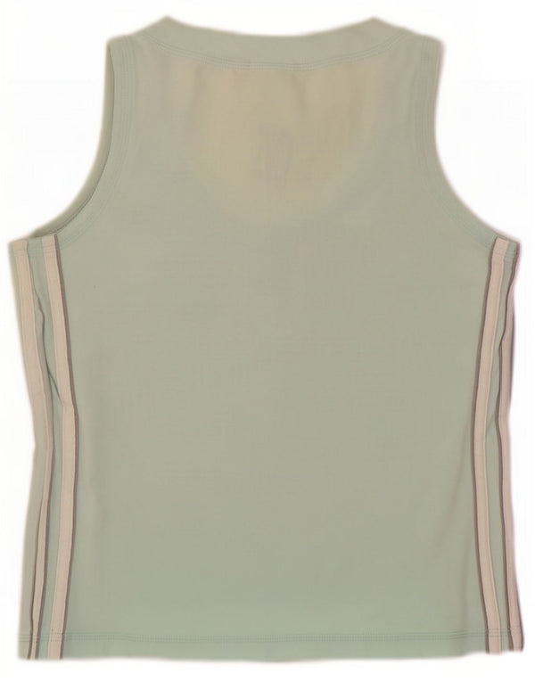 Adidas Damen Weste Top UK 8 Small Grüne Baumwolle