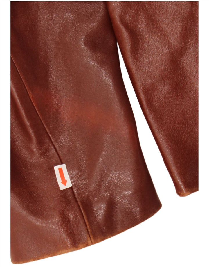 Emme Damen Lederjacke IT 46 Large Braun