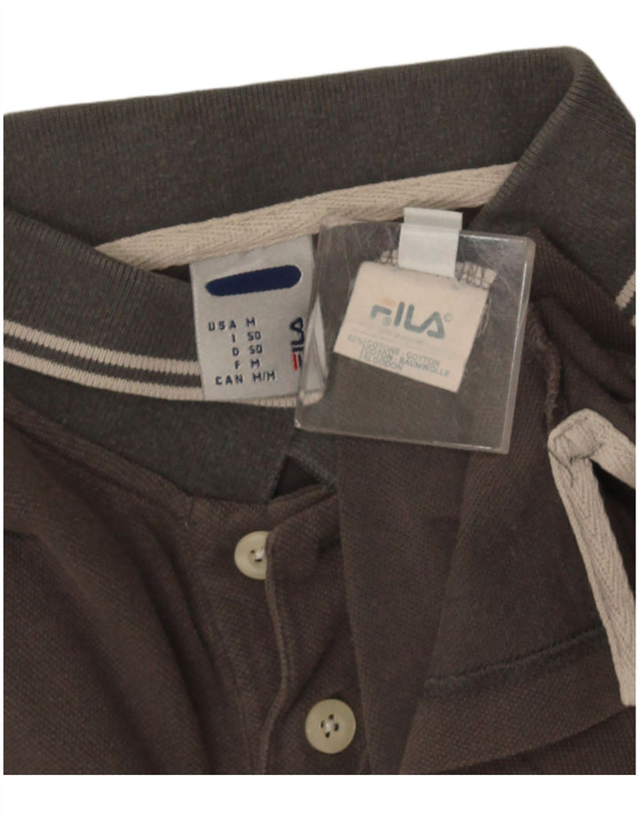 Fila Herren-Poloshirt aus mittelgrauer Baumwolle