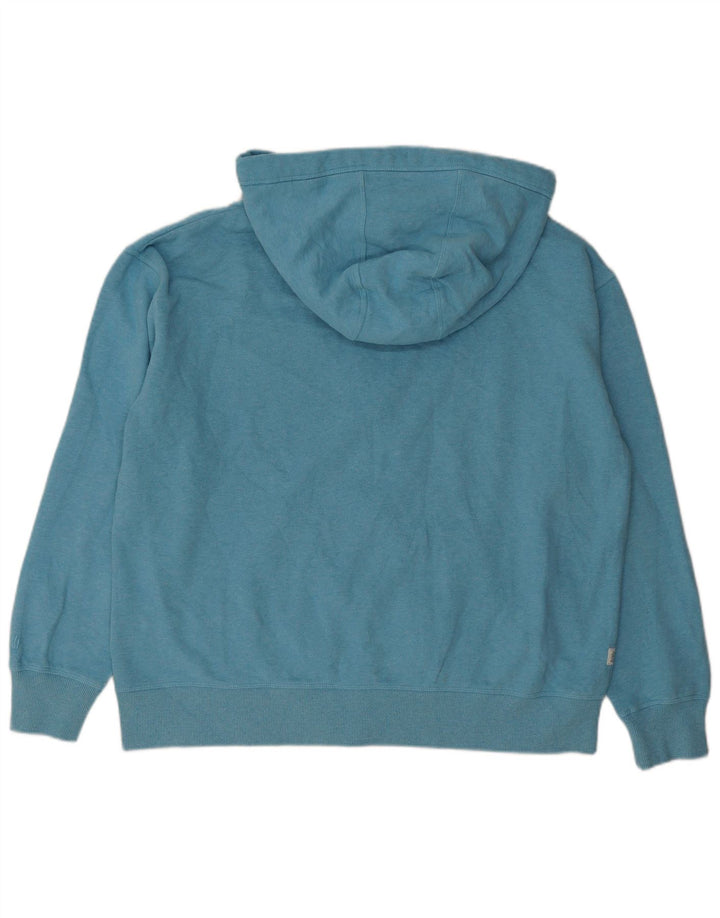 Fat Face Herren-Kapuzenpullover mit Reißverschluss, groß, aus blauer Baumwolle