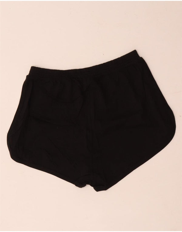 Calvin Klein Damen Graphic Sport Shorts UK 6 XS Schwarz Colourblock Baumwolle