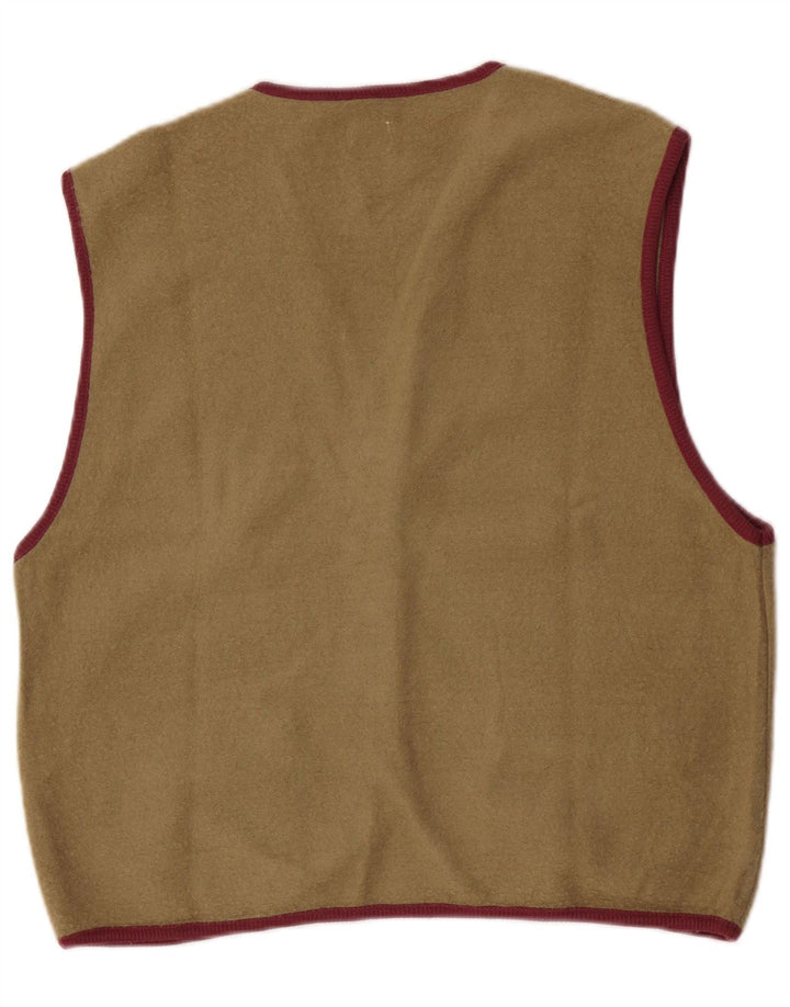 Belfe Herrenweste Medium Khaki Colourblock Wolle