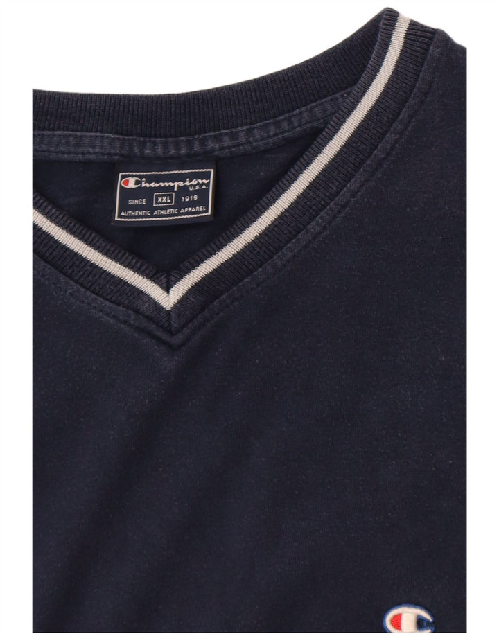 Champion Herren T-Shirt Top 2XL Marineblau