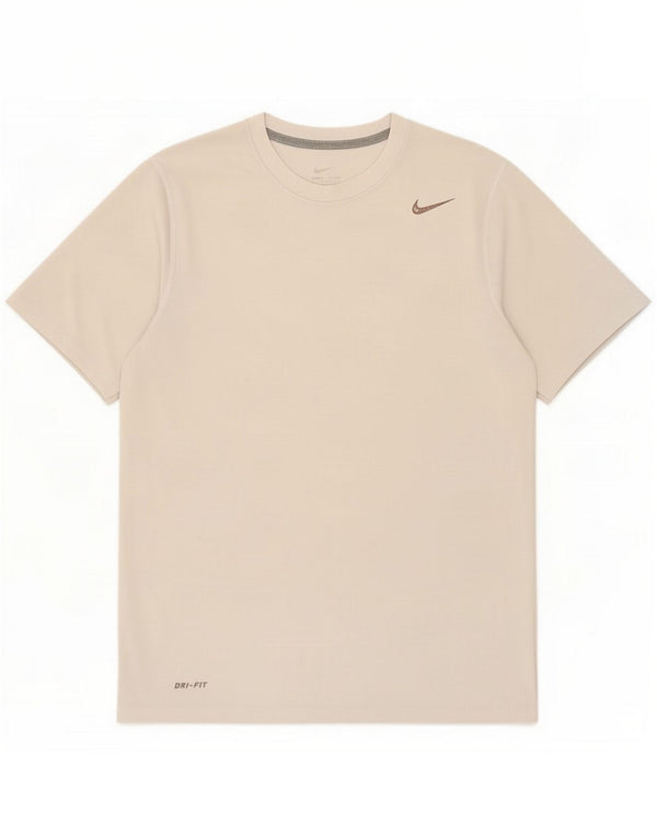 Nike Herren Dri Fit T-Shirt Top Mittelgraues Polyester